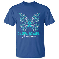 Sexual Assault Awareness Butterfly Ribbon T Shirt