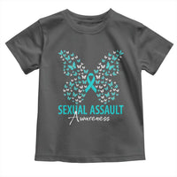 Sexual Assault Awareness Butterfly Ribbon Toddler T Shirt