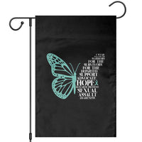 I Wear Teal For Sexual Assault Awareness Garden Flag