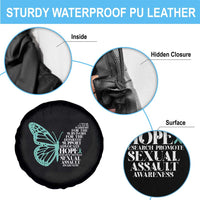 I Wear Teal For Sexual Assault Awareness Spare Tire Cover