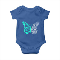 I Wear Teal For Sexual Assault Awareness Baby Onesie