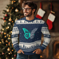 I Wear Teal For Sexual Assault Awareness Ugly Christmas Sweater
