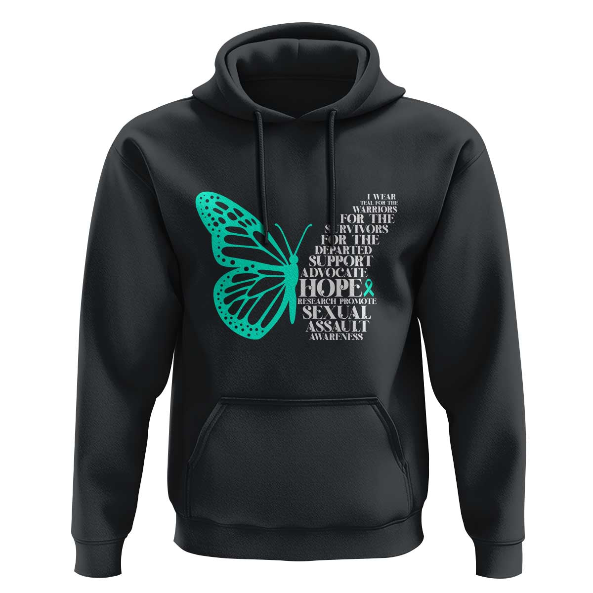 I Wear Teal For Sexual Assault Awareness Hoodie
