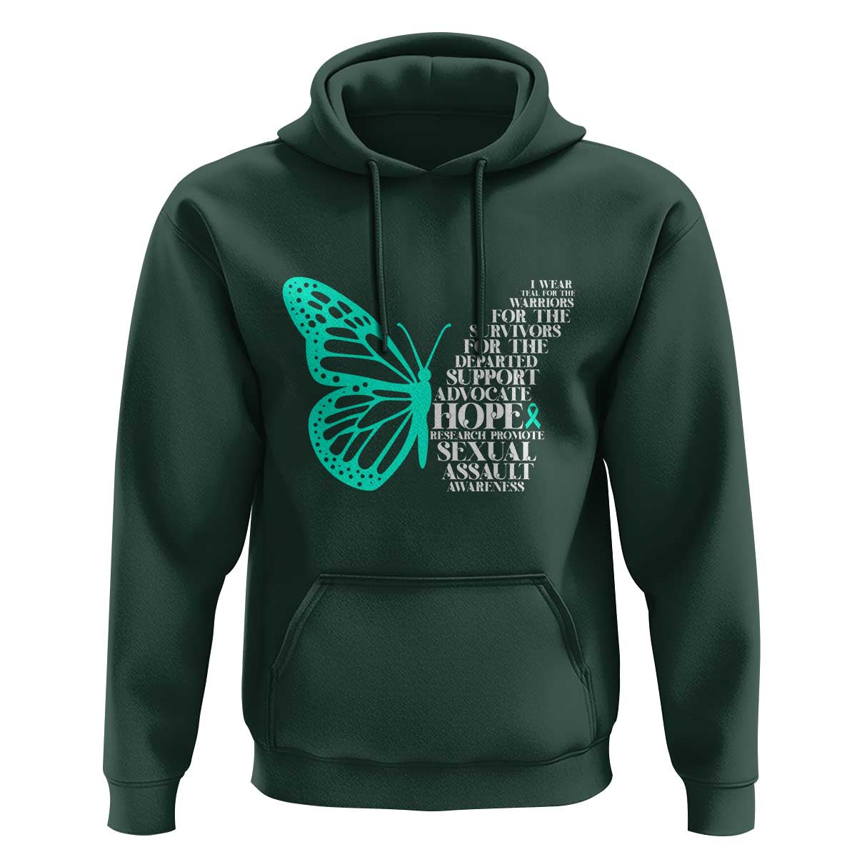 I Wear Teal For Sexual Assault Awareness Hoodie