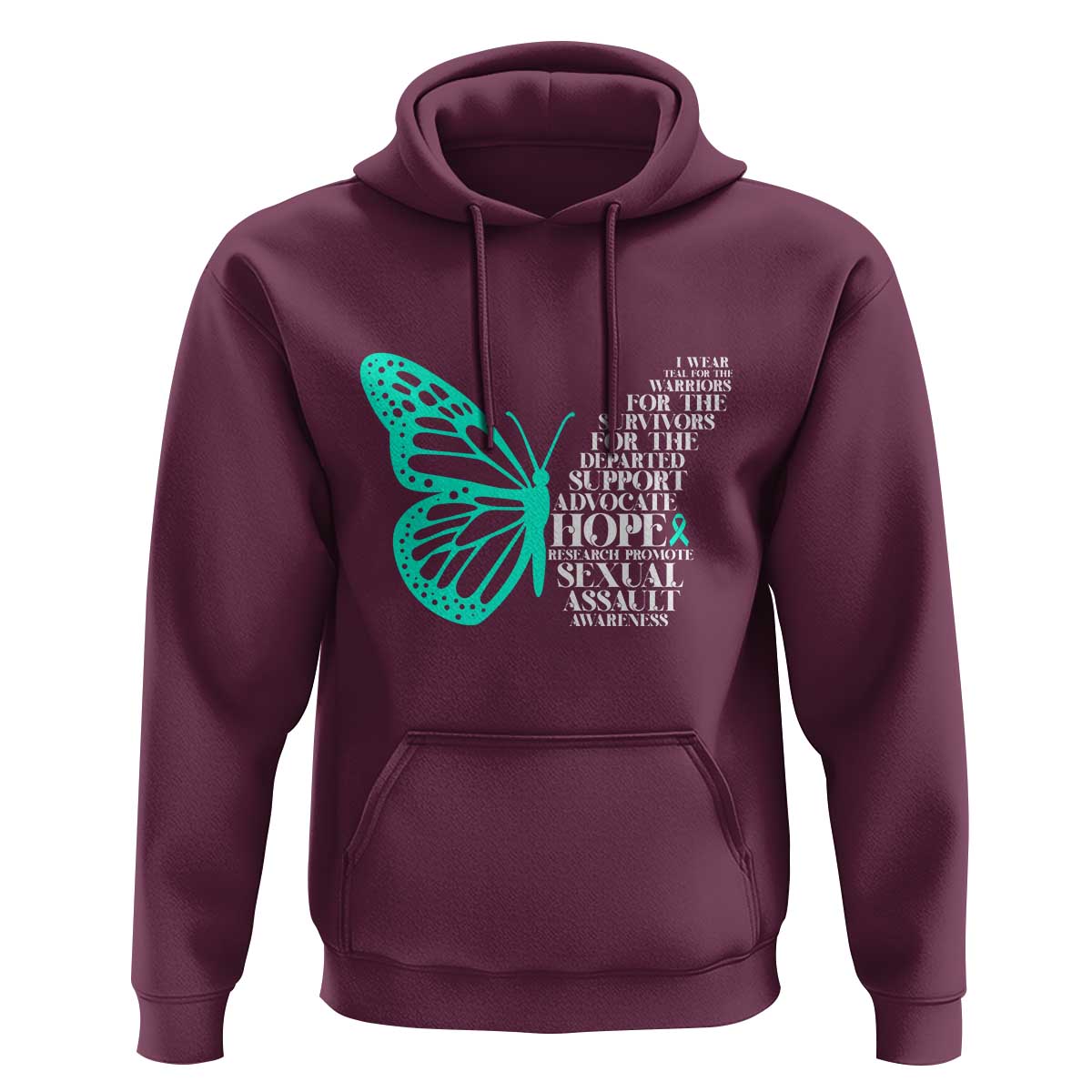 I Wear Teal For Sexual Assault Awareness Hoodie