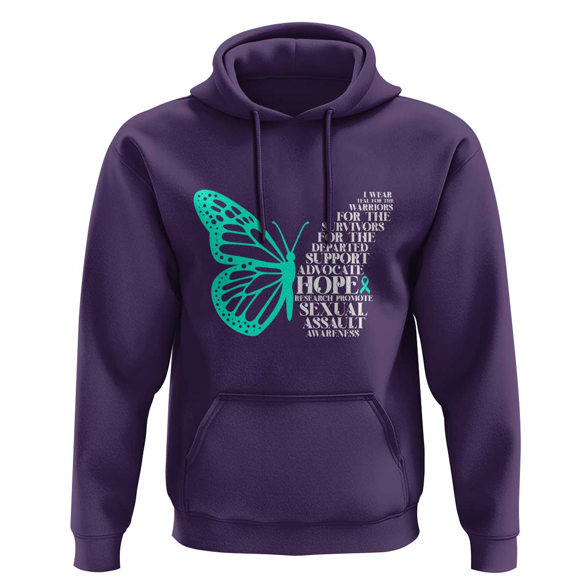 I Wear Teal For Sexual Assault Awareness Hoodie
