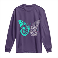I Wear Teal For Sexual Assault Awareness Long Sleeve Shirt