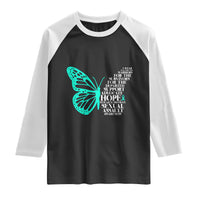 I Wear Teal For Sexual Assault Awareness Raglan Shirt