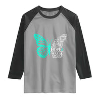 I Wear Teal For Sexual Assault Awareness Raglan Shirt