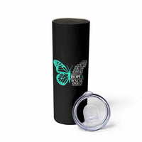 I Wear Teal For Sexual Assault Awareness Skinny Tumbler