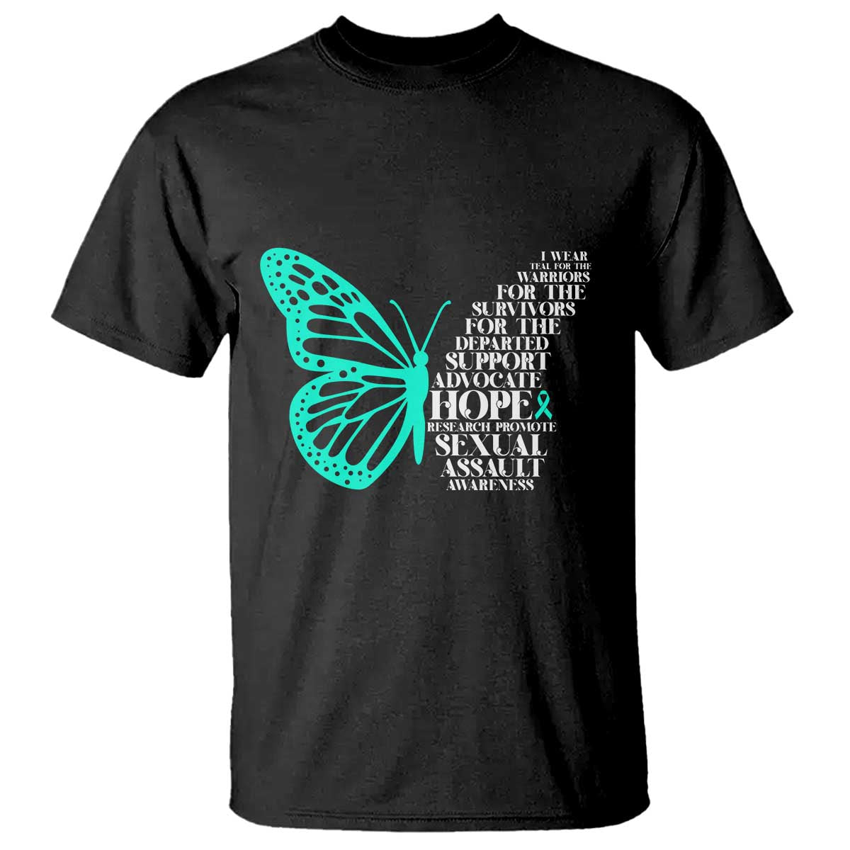 I Wear Teal For Sexual Assault Awareness T Shirt