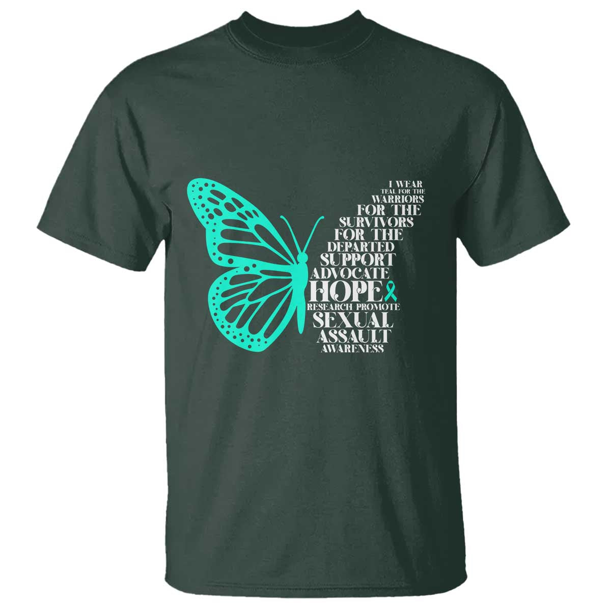 I Wear Teal For Sexual Assault Awareness T Shirt