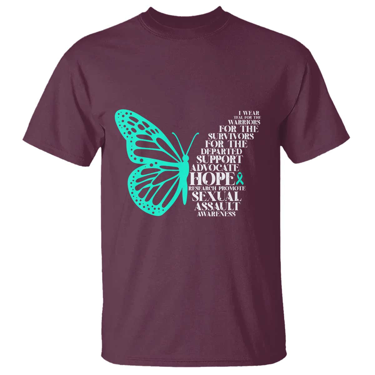 I Wear Teal For Sexual Assault Awareness T Shirt