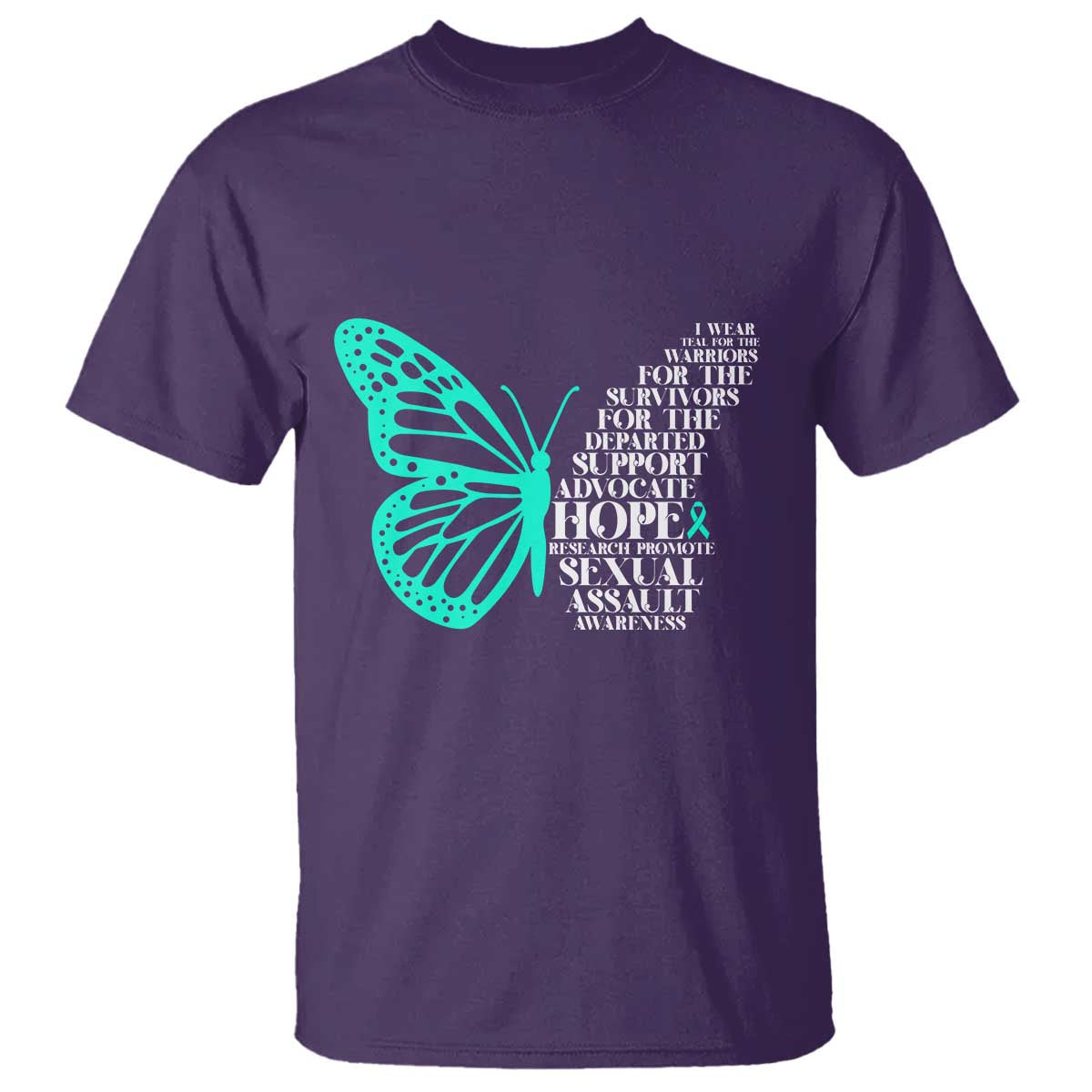 I Wear Teal For Sexual Assault Awareness T Shirt
