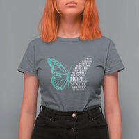 I Wear Teal For Sexual Assault Awareness T Shirt For Women
