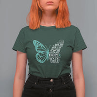 I Wear Teal For Sexual Assault Awareness T Shirt For Women