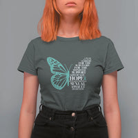 I Wear Teal For Sexual Assault Awareness T Shirt For Women