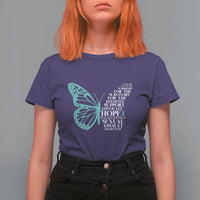 I Wear Teal For Sexual Assault Awareness T Shirt For Women