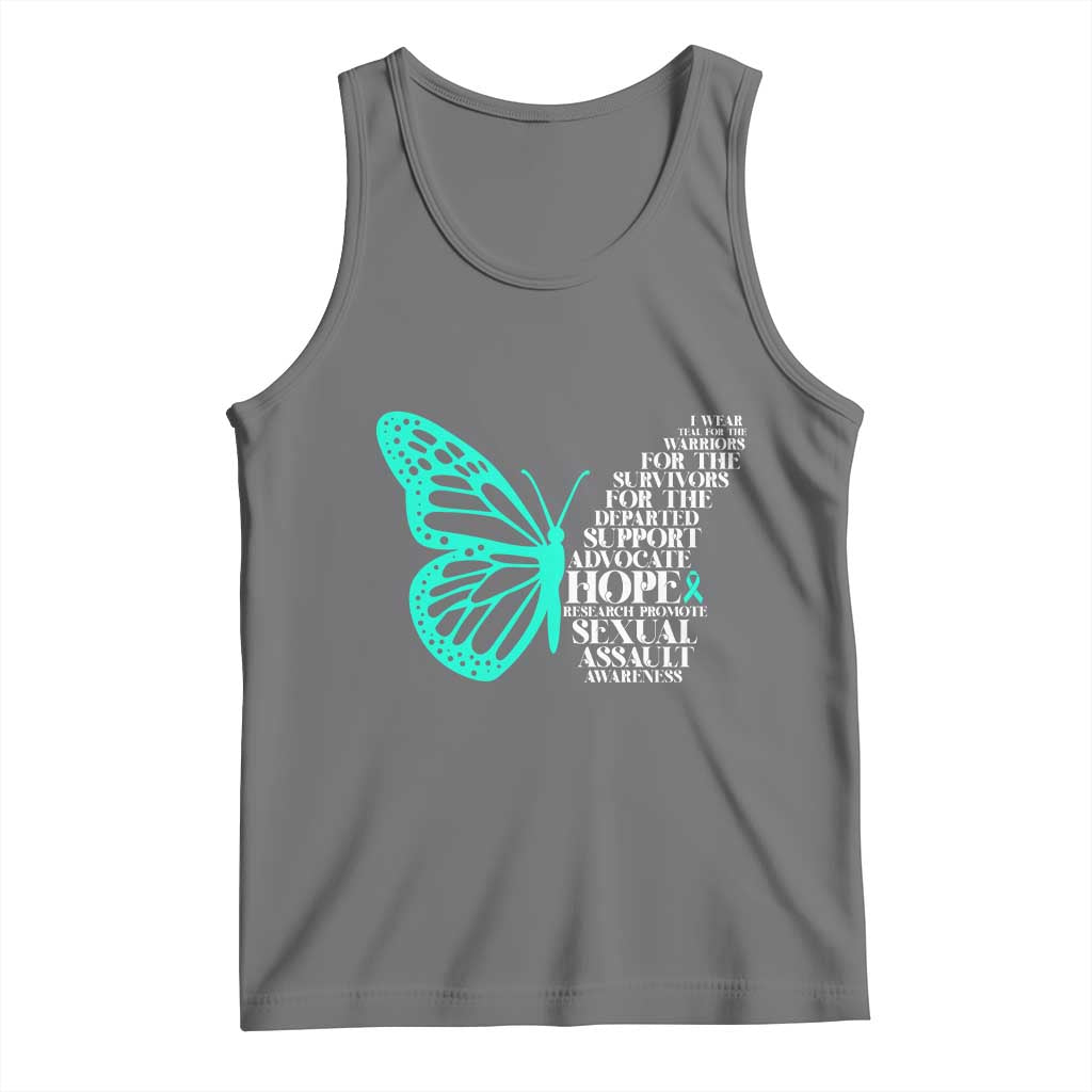 I Wear Teal For Sexual Assault Awareness Tank Top