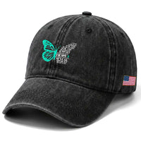 I Wear Teal For Sexual Assault Awareness Washed Cotton Baseball Cap