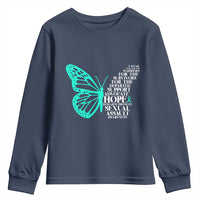 I Wear Teal For Sexual Assault Awareness Youth Sweatshirt