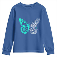 I Wear Teal For Sexual Assault Awareness Youth Sweatshirt