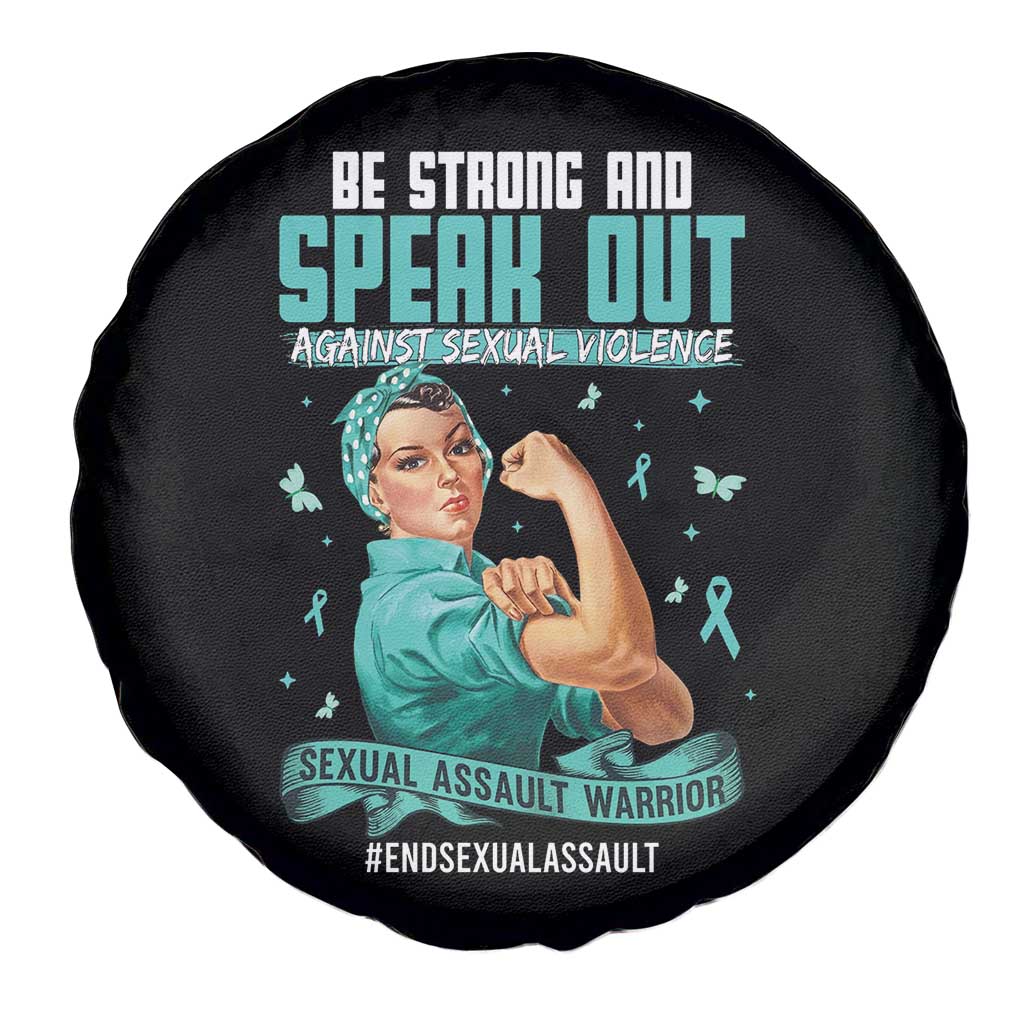 Sexual Assault Awareness Spare Tire Cover Be Strong And Speak Out Against Sexual Violence