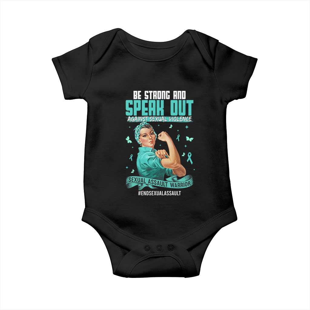 Sexual Assault Awareness Baby Onesie Be Strong And Speak Out Against Sexual Violence