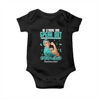 Sexual Assault Awareness Baby Onesie Be Strong And Speak Out Against Sexual Violence