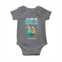Sexual Assault Awareness Baby Onesie Be Strong And Speak Out Against Sexual Violence