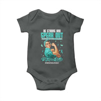 Sexual Assault Awareness Baby Onesie Be Strong And Speak Out Against Sexual Violence