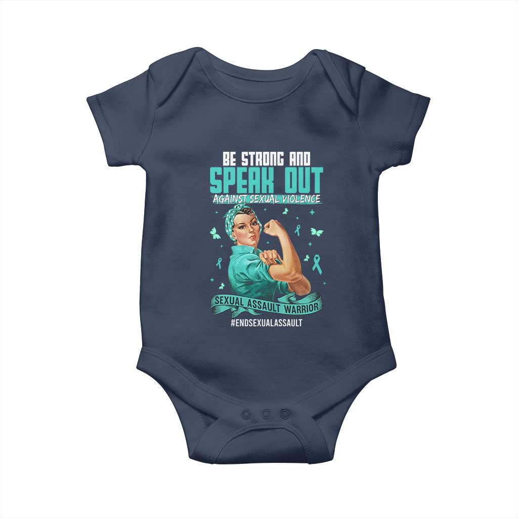 Sexual Assault Awareness Baby Onesie Be Strong And Speak Out Against Sexual Violence