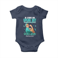 Sexual Assault Awareness Baby Onesie Be Strong And Speak Out Against Sexual Violence