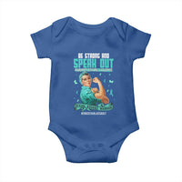 Sexual Assault Awareness Baby Onesie Be Strong And Speak Out Against Sexual Violence