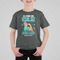 Sexual Assault Awareness T Shirt For Kid Be Strong And Speak Out Against Sexual Violence