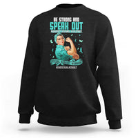 Sexual Assault Awareness Sweatshirt Be Strong And Speak Out Against Sexual Violence