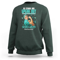 Sexual Assault Awareness Sweatshirt Be Strong And Speak Out Against Sexual Violence