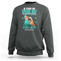 Sexual Assault Awareness Sweatshirt Be Strong And Speak Out Against Sexual Violence
