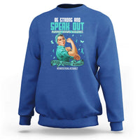 Sexual Assault Awareness Sweatshirt Be Strong And Speak Out Against Sexual Violence