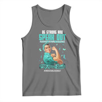 Sexual Assault Awareness Tank Top Be Strong And Speak Out Against Sexual Violence