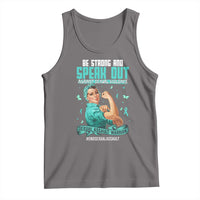 Sexual Assault Awareness Tank Top Be Strong And Speak Out Against Sexual Violence