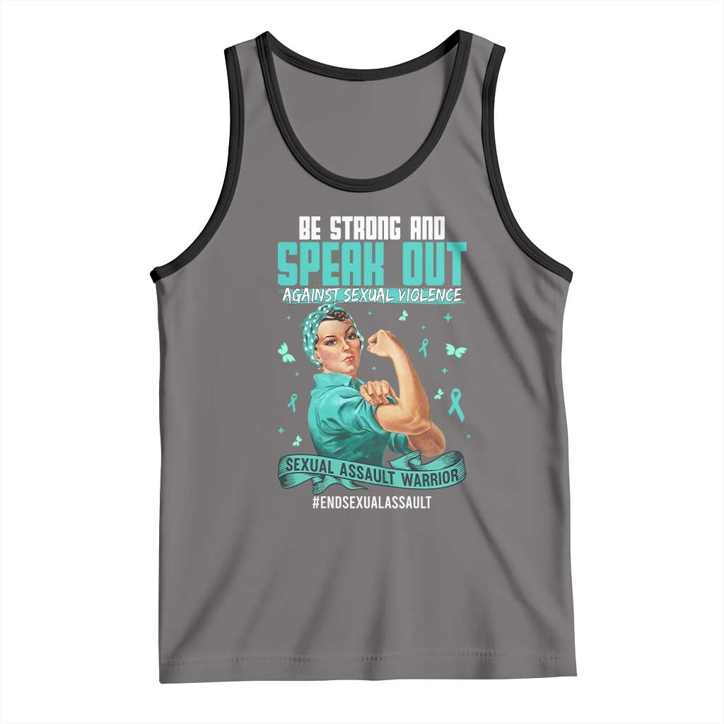 Sexual Assault Awareness Tank Top Be Strong And Speak Out Against Sexual Violence