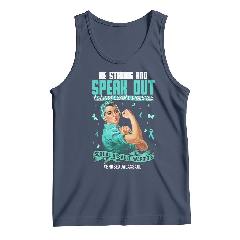 Sexual Assault Awareness Tank Top Be Strong And Speak Out Against Sexual Violence