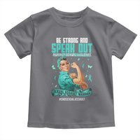 Sexual Assault Awareness Toddler T Shirt Be Strong And Speak Out Against Sexual Violence