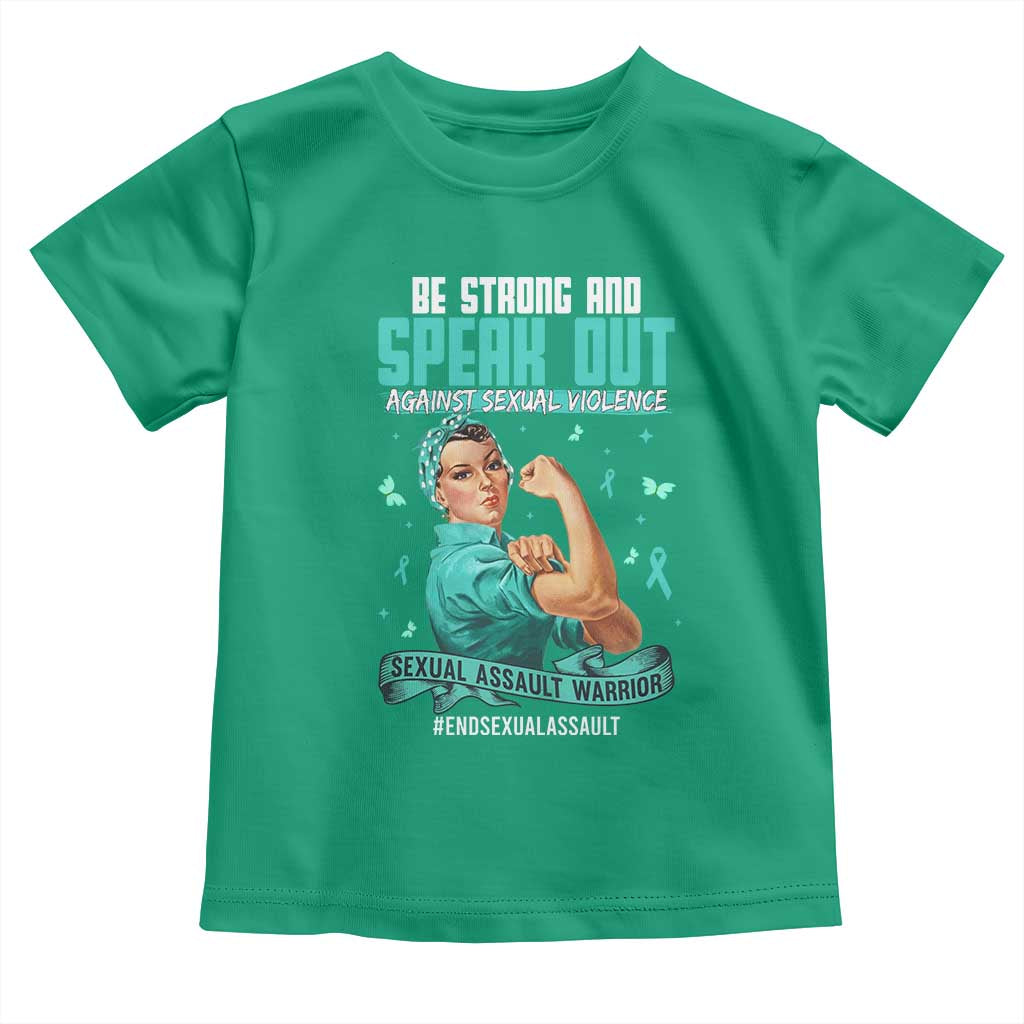 Sexual Assault Awareness Toddler T Shirt Be Strong And Speak Out Against Sexual Violence