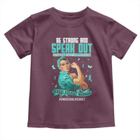 Sexual Assault Awareness Toddler T Shirt Be Strong And Speak Out Against Sexual Violence