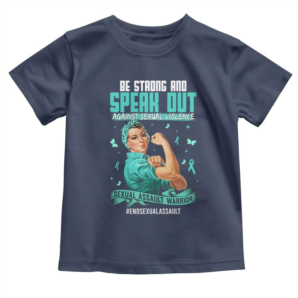 Sexual Assault Awareness Toddler T Shirt Be Strong And Speak Out Against Sexual Violence