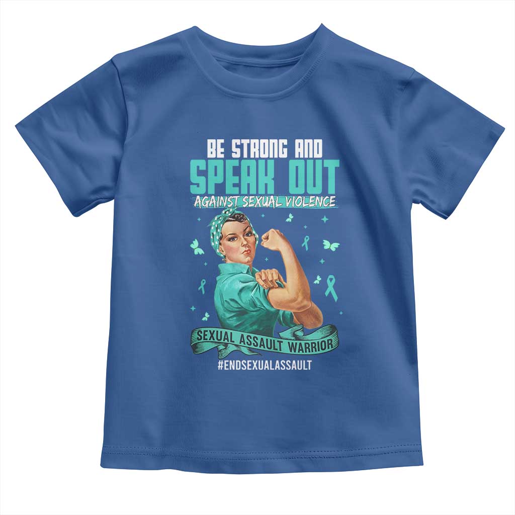 Sexual Assault Awareness Toddler T Shirt Be Strong And Speak Out Against Sexual Violence
