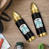 Sexual Assault Awareness Bullet Tumbler In April We Wear Teal Ribbon
