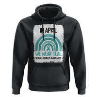 Sexual Assault Awareness Hoodie In April We Wear Teal Ribbon